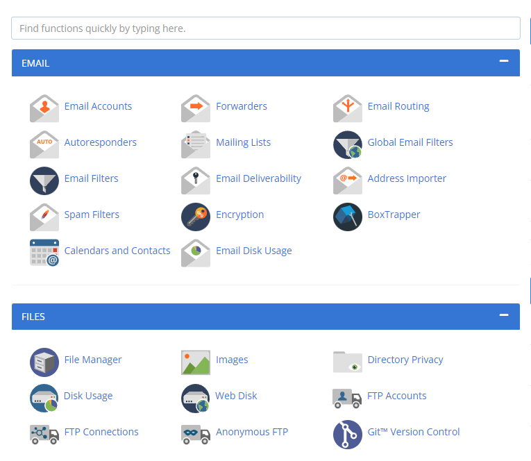 Bluehost cpanel 1